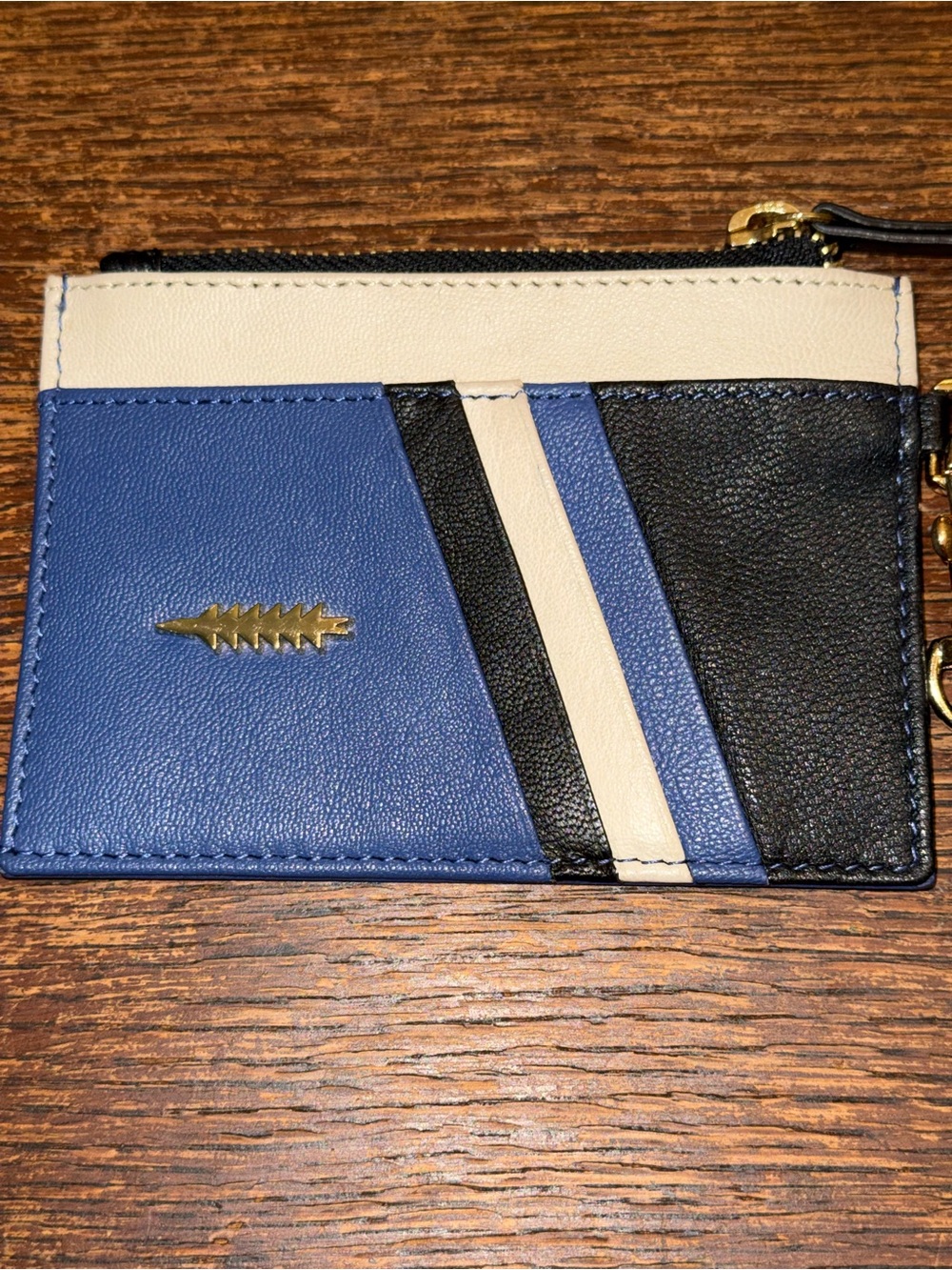 EUC THACKER Anthropologie Amber Wristlet Credit Card Coin Purse Prist